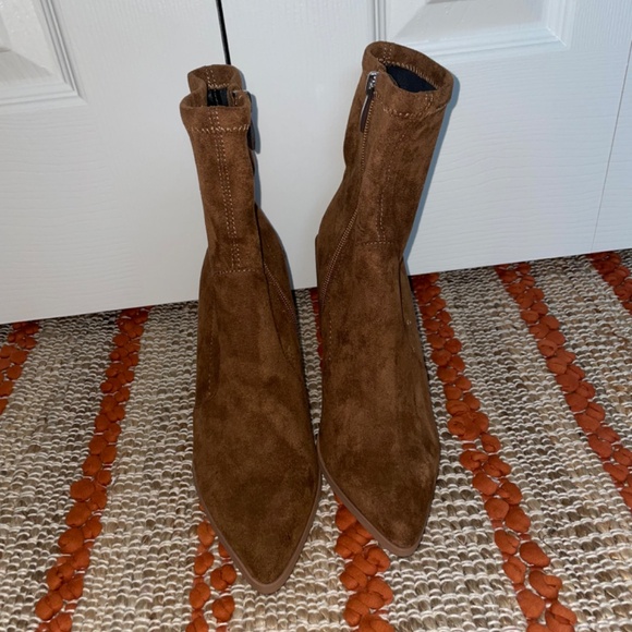 Steven New York pointed toe suede boots in chestnut  - Size 6 - Never worn - Picture 6 of 6